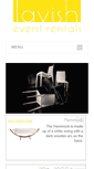 Mobile Screenshot of lavisheventrentals.com