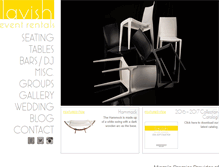 Tablet Screenshot of lavisheventrentals.com